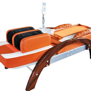 OEM Wholesale Factory  Price Electric Jade Roller automatic  Full Body Thermal Heating Massage Bed Table with Music