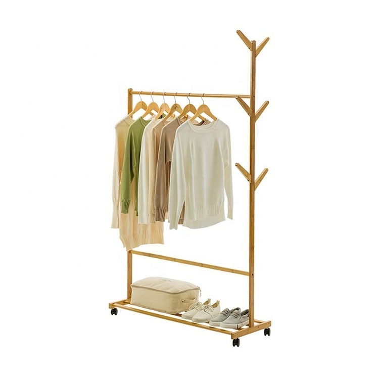 Wholesale Bamboo Man Clothes Display Dryer Rack, Clothes Stand Bedroom