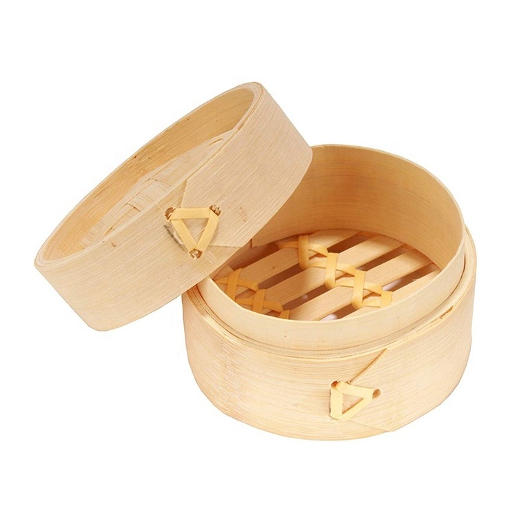 3 Inch Mini Bamboo Dim Sum Dumpling Steamer Basket for Dessert Party Favors Wedding Birthday Home Decorations Supplies