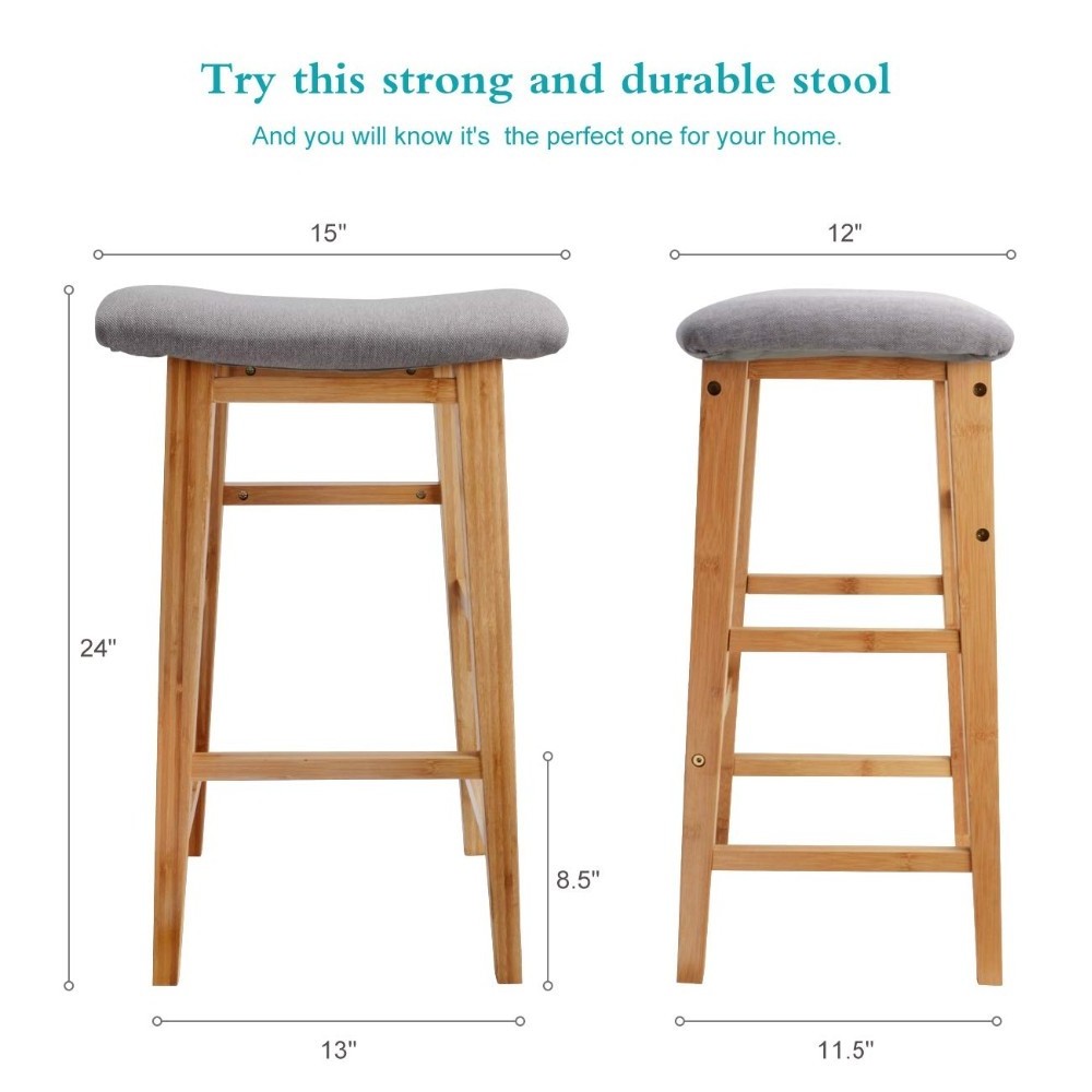 Counter Stool Height Bar Stool Chair - Backless 24