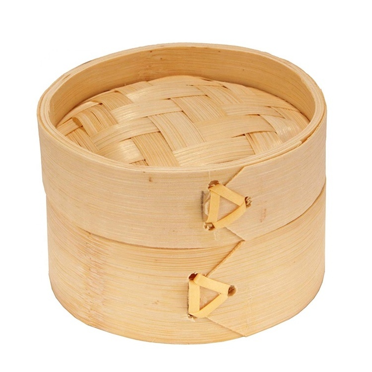 3 Inch Mini Bamboo Dim Sum Dumpling Steamer Basket for Dessert Party Favors Wedding Birthday Home Decorations Supplies