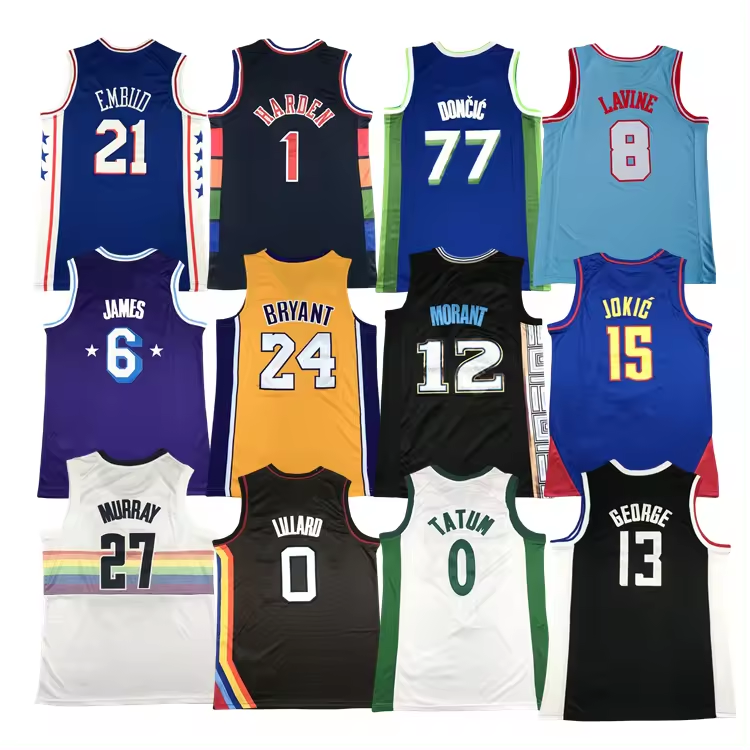 Wholesale High quality 2024 NBAing American basketball jersey 30team uniform stitched/hot pressed  jersey