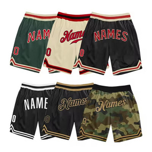 Vintage Streetwear Shorts Men Custom Tackle Printing Retro Womens Plain Double Mesh Basketball Shorts