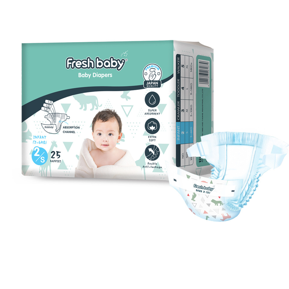 Biodegradable Bamboo Disposable High Quality Baby Diapers Production Of Diaper Packaging