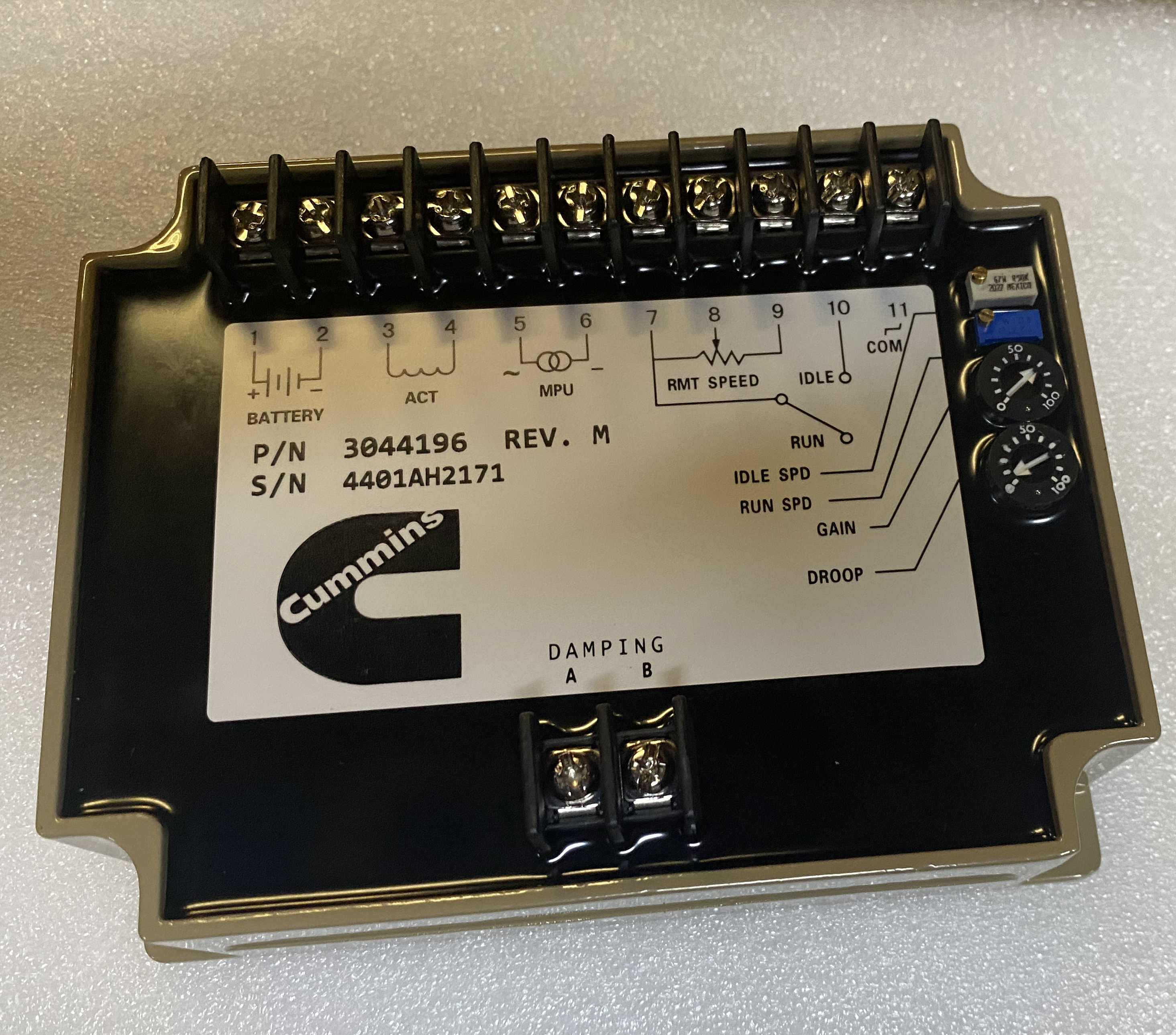 Genuine Cummins Engine Generator Speed Control Unit Engine Speed Governor  EFC 3044196 Engine Controller