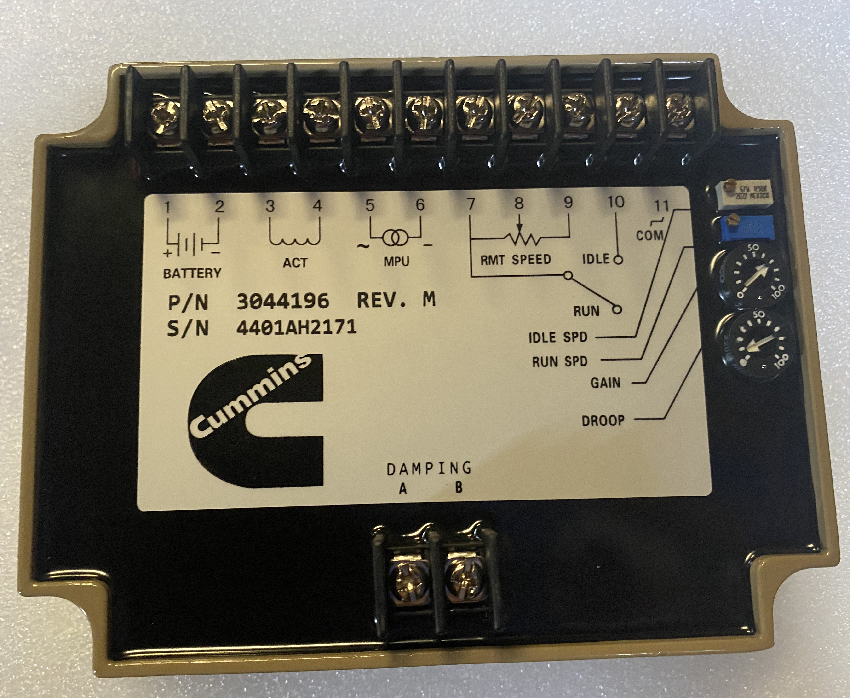 Genuine Cummins Engine Generator Speed Control Unit Engine Speed Governor  EFC  3044195 Engine Controller