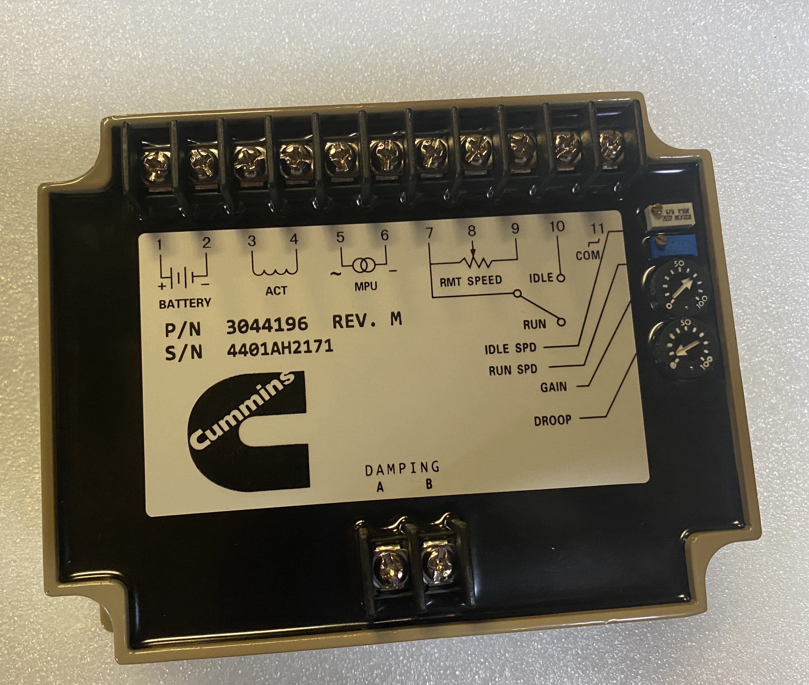 Genuine Cummins Engine Generator Speed Control Unit Engine Speed Governor  EFC  3044195 Engine Controller