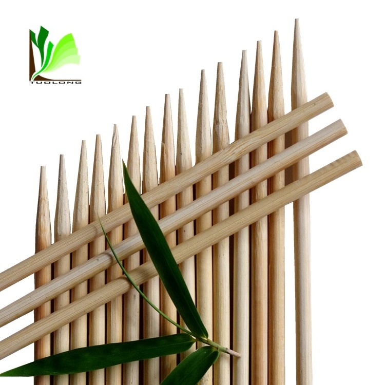 Plastic coated  bamboo sticks for flower supporting