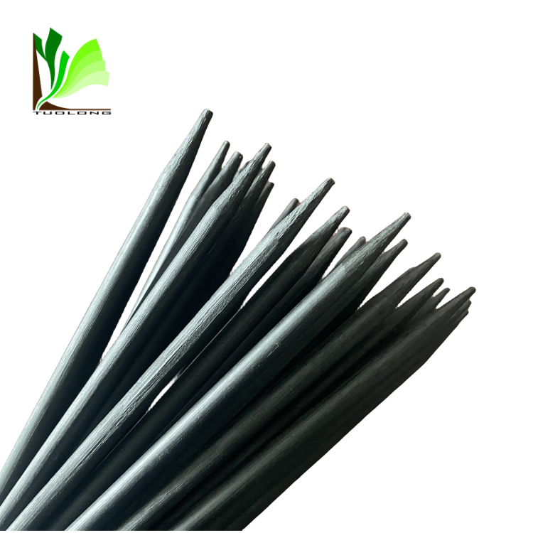 Plastic coated  bamboo sticks for flower supporting