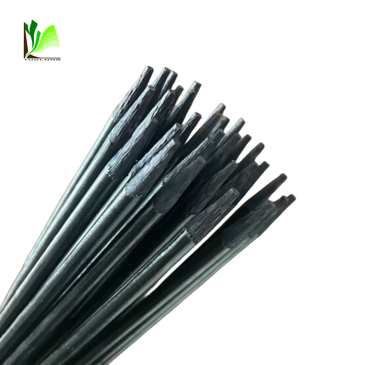 Plastic coated  bamboo sticks for flower supporting