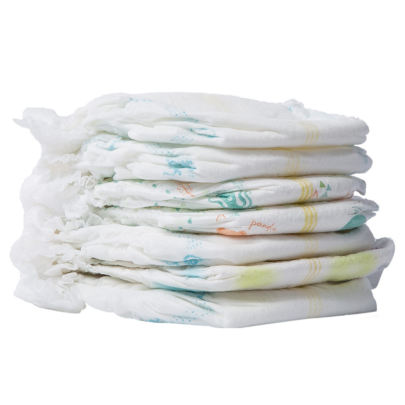 2023 China Wholesale Disposable Baby Diapers Second Grade Stocklot Diapers With Transparent Polybag Baby  Pants Diaper