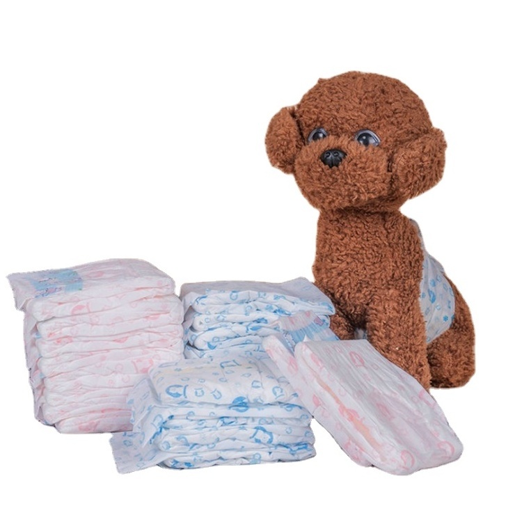 China wholesale leak proof high quality disposable  pet puppy high absorbency dog care doggy wraps cat OEM male female diapers