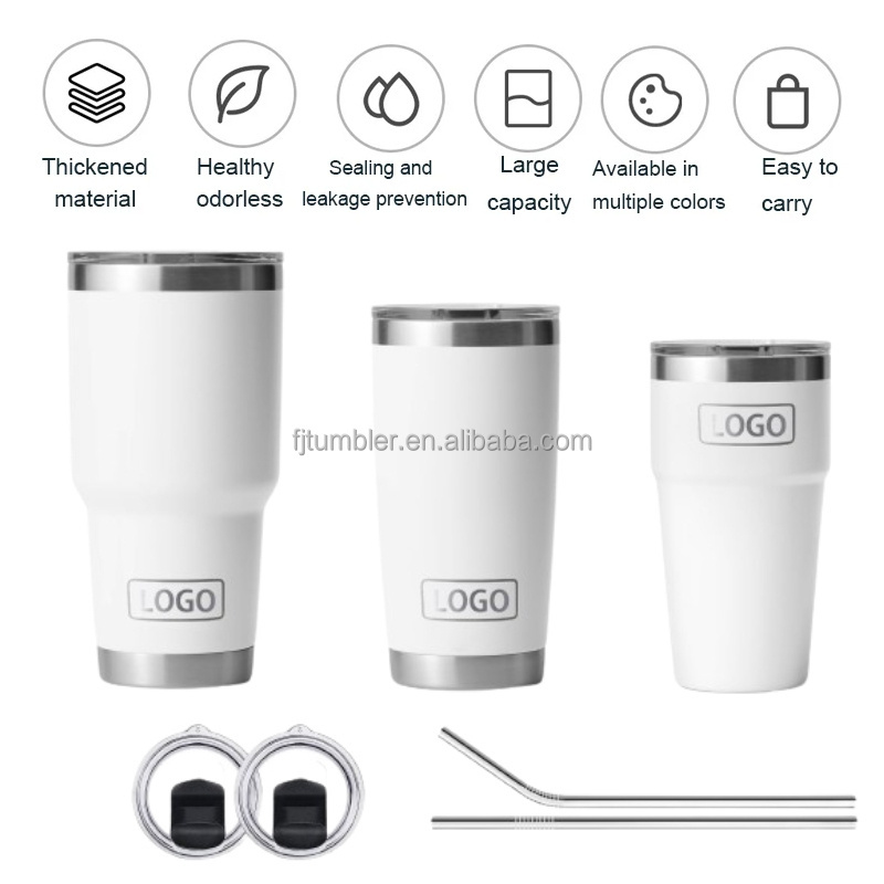 Yetitumbler Stainless Steel 30oz Tumblers 20oz Vasos Termos Double Wall Vacuum coffee Cup 36 18 12 10 Oz Wine Mugs