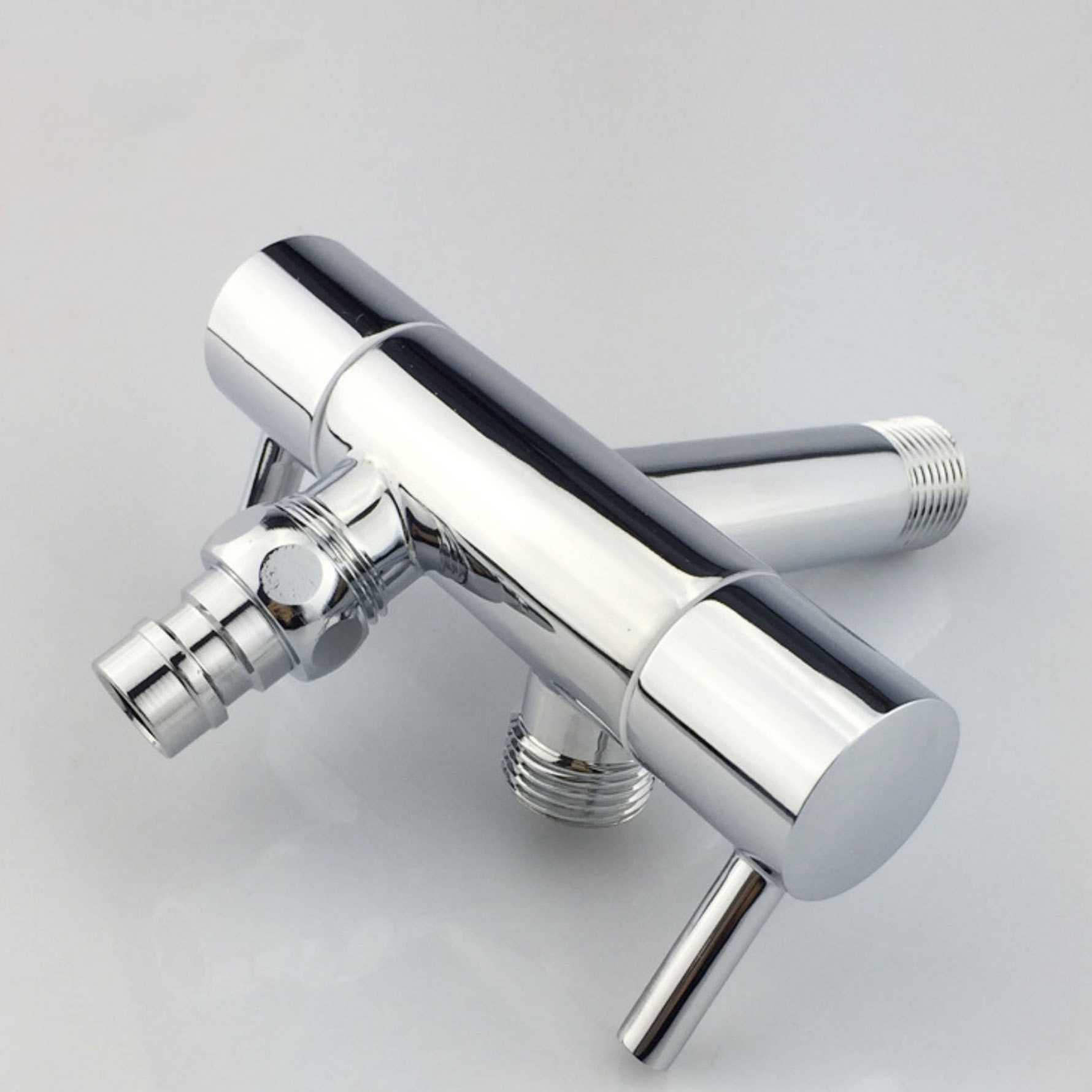 Luxury Bathroom Double Switch 3 way Diverter Valve Angle Valve