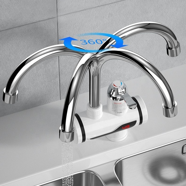 High Quality Led Digital Temperature Display Hot Cold Water Electric Instant Water Heater Tap faucet