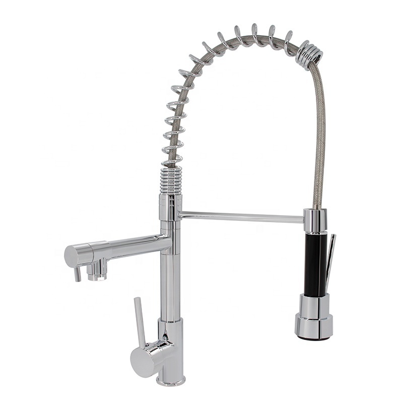 Modern 304 Stainless Steel Chrome Silver kitchen mixer hot cold faucet for sink Kitchen tap