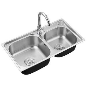 Handmade Undermount Double Bowl Best Quality Sink Stainless Steel Kitchen Sink