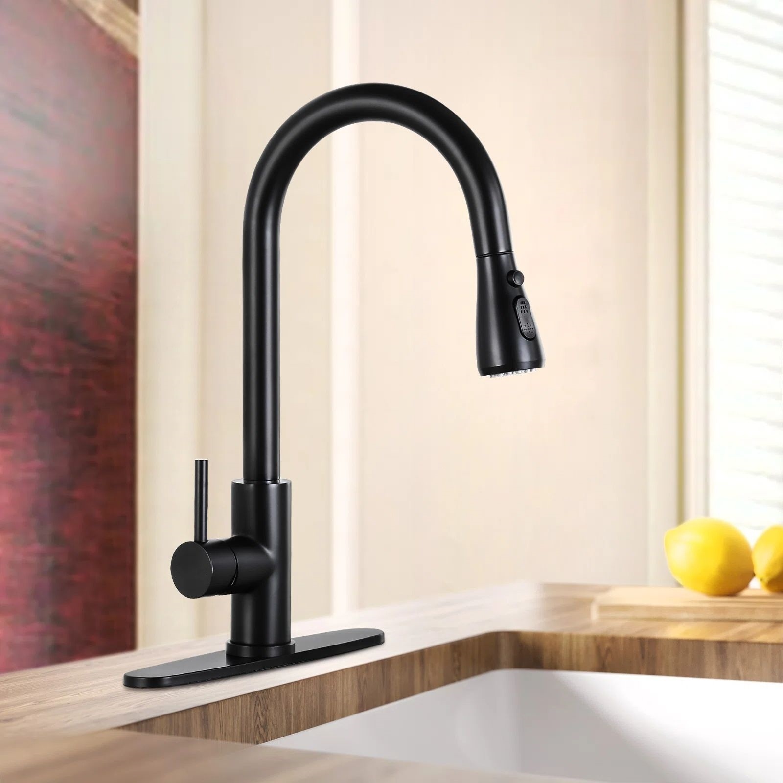 stainless steel 304 water tap modern kichen kitchen taps brass pull out sprayer kitchen mixer sink faucets