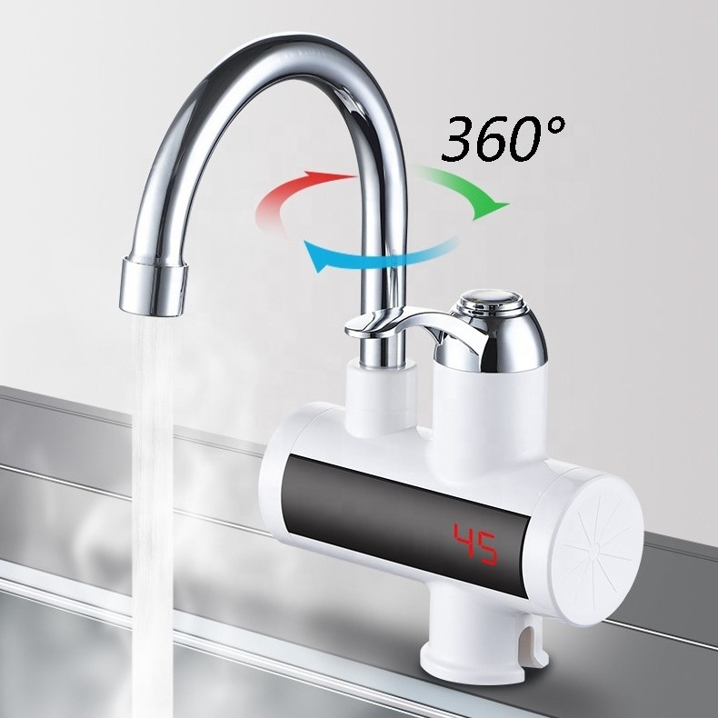 Temperature Cold Warm Adjustable Electric Heater Tap Instant Heating Kitchen Faucet