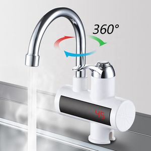 Temperature Cold Warm Adjustable Electric Heater Tap Instant Heating Kitchen Faucet