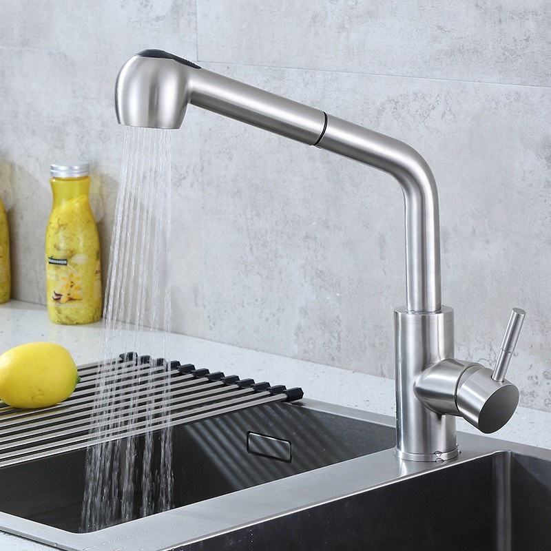 2023 New Design Modern Kitchen Sink Faucet with Pull Out Sprayer Touchless Faucet