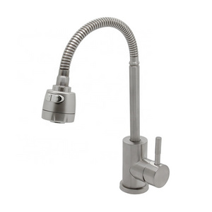 Sprayer Taps Mixer Stainless Steel Flexible Flow Spout Kitchen Faucet