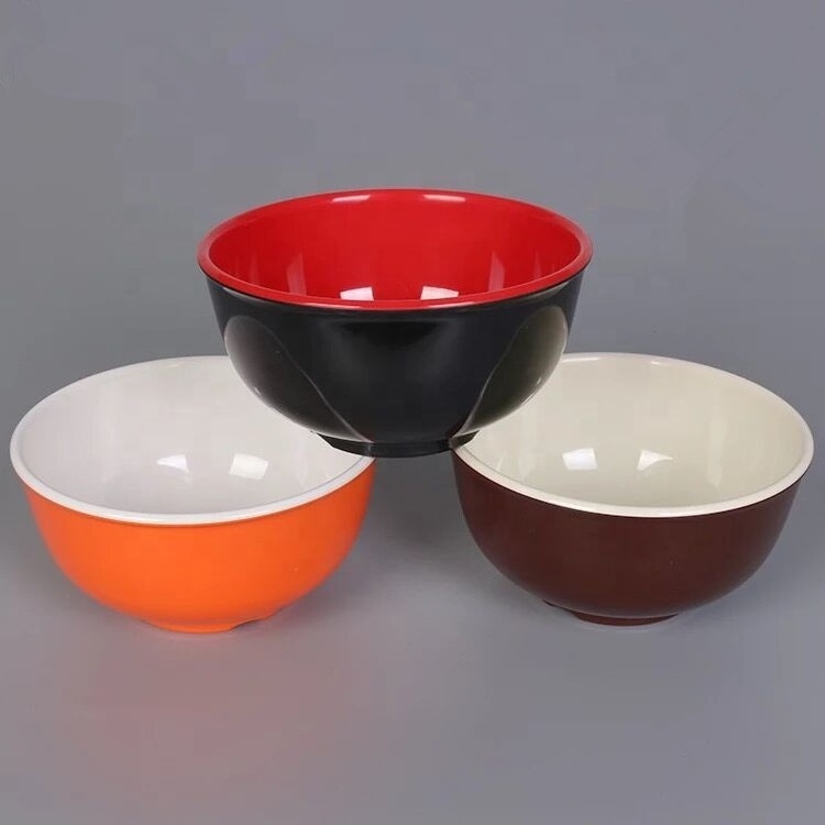 Custom printed noodle bowls plastic ramen bowl soup bowl in melamine