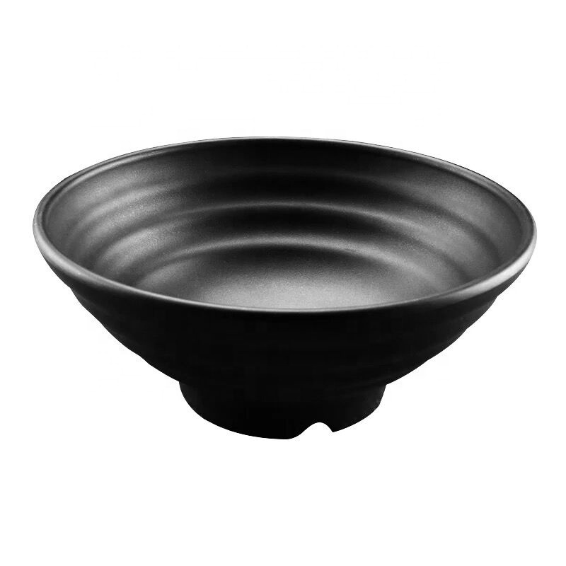 Melamine black ramen bowl chinese noodle bowls