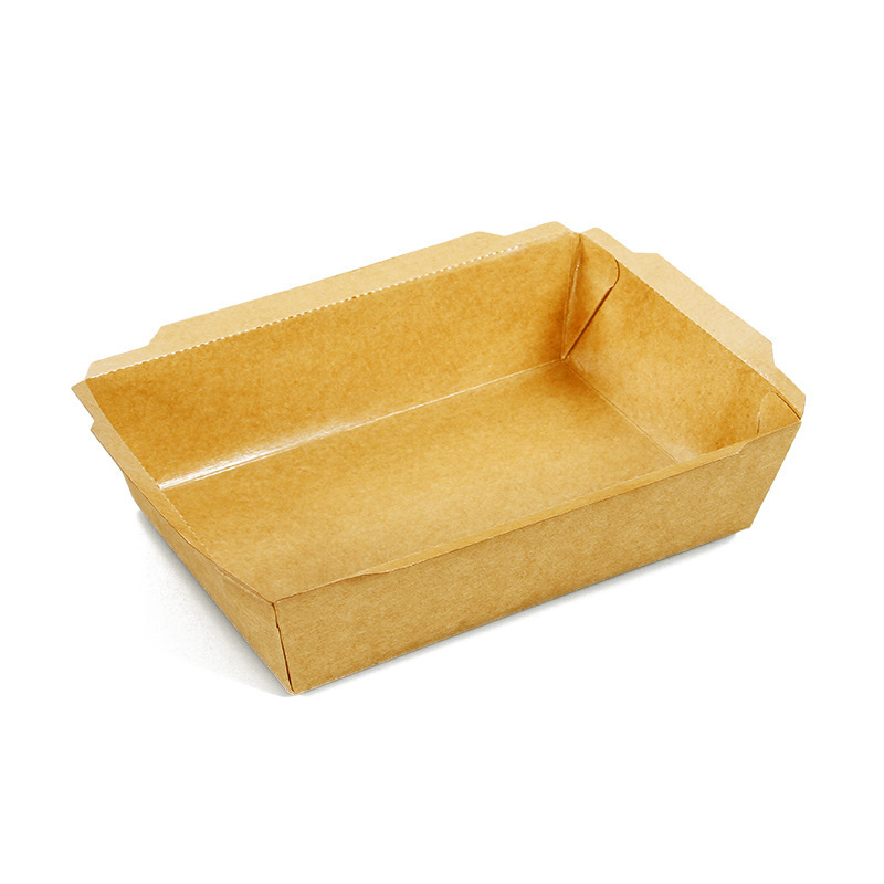 Whosale Custom Printed High Quality Biodegradable Take Away Paper Food Box Disposable  Food Grade Kraft Paper Lunch Box