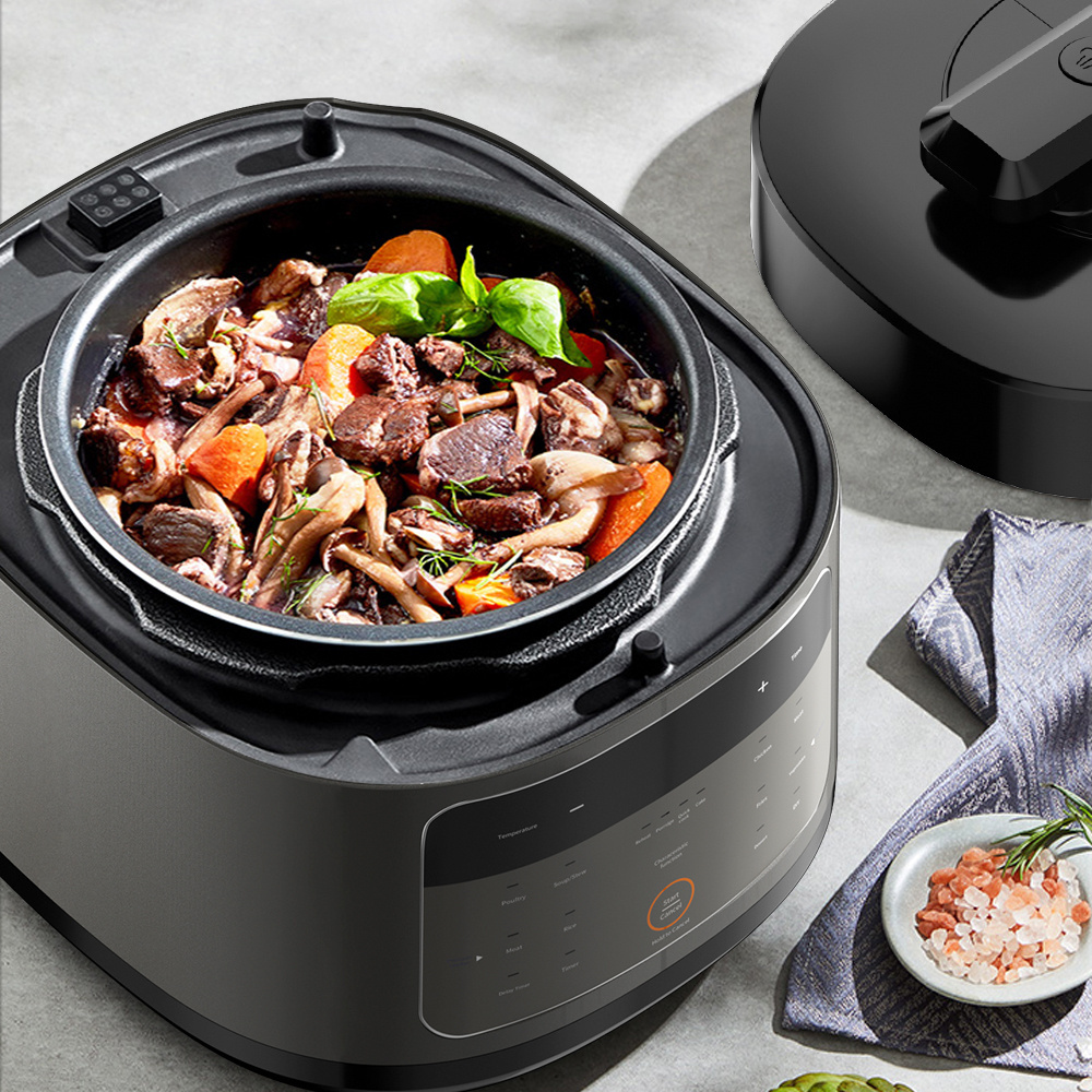 Air Fryer & Pressure Cooker Combo All-in-1 Slow rice cooker /Steam air fryer Pressure Cooker with two different lids