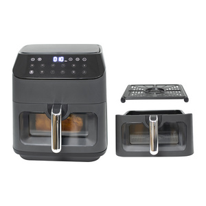 Kitchen Appliances 1400W Electric Free-Oil Air Fryer Mini 6L WIFI TUYA Air Fryer With LCD Display