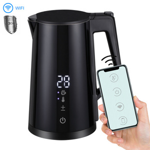 Digital electric kettle with temperature control electric kettle teapot set 1.7 L Glass electric kettle set temp