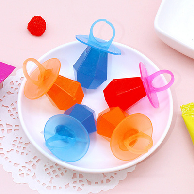 creative snacks diamond toy ring lollipop finger candy diamond ring candy