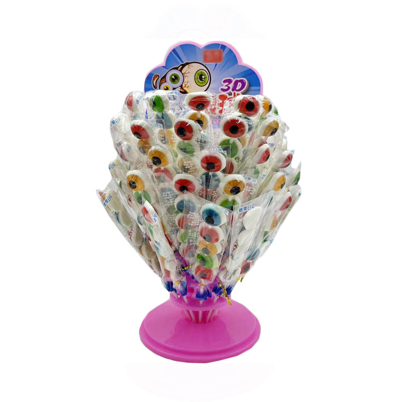 snacks eye candy lollipop candy long stick lollipops tree eyeball gummy candy