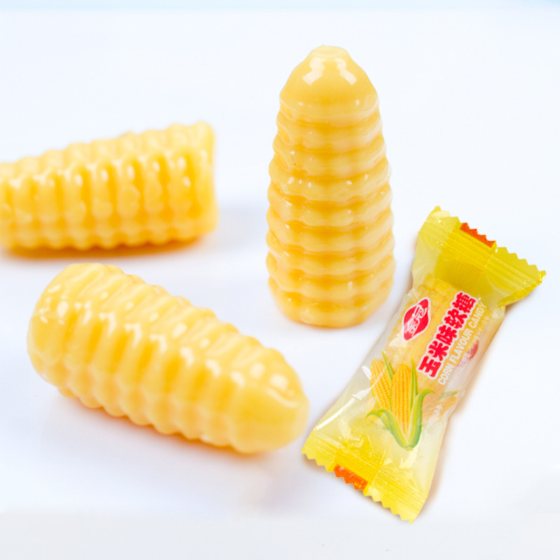 Wholesale bulk corn shaped corn flavored candies gummies gummy candy corn candy