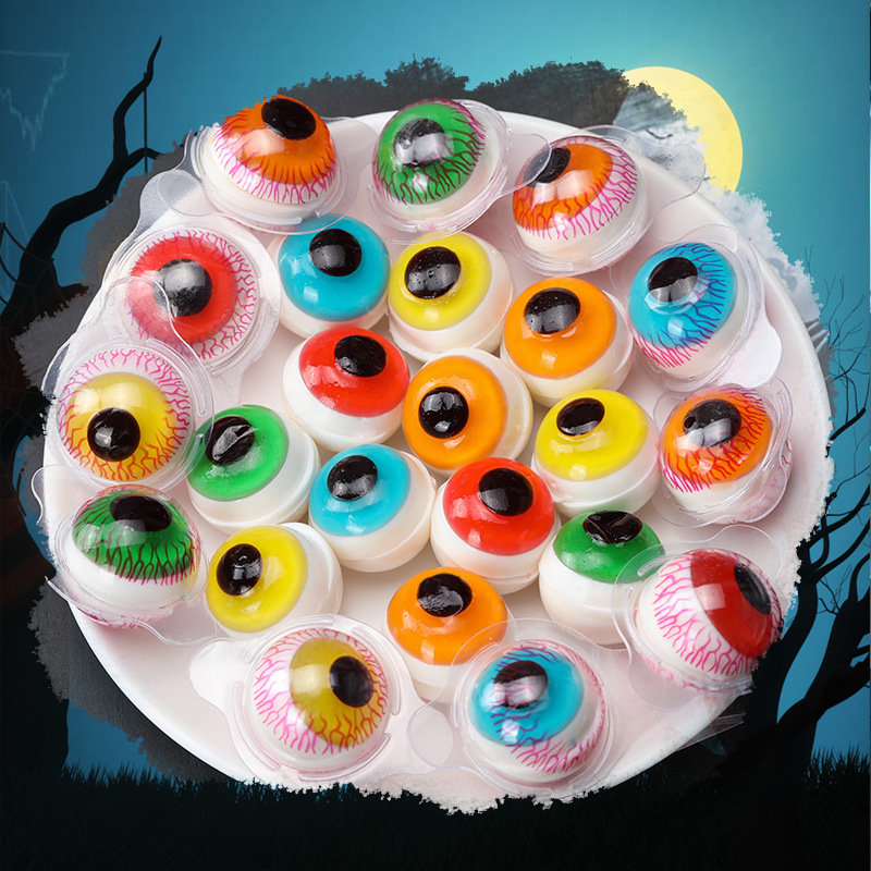 halal soft candy halloween creative eye candy tricks and fun oak candy