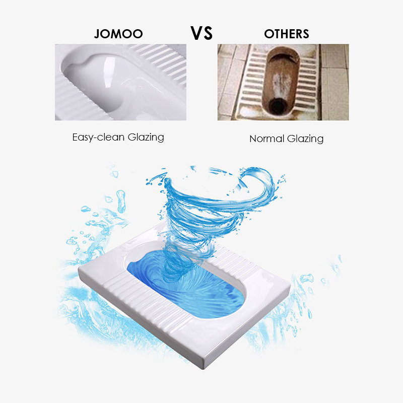 JOMOO White Ceramic Squat Toilet Non-slip Squatting Pan for Sanitary Ware