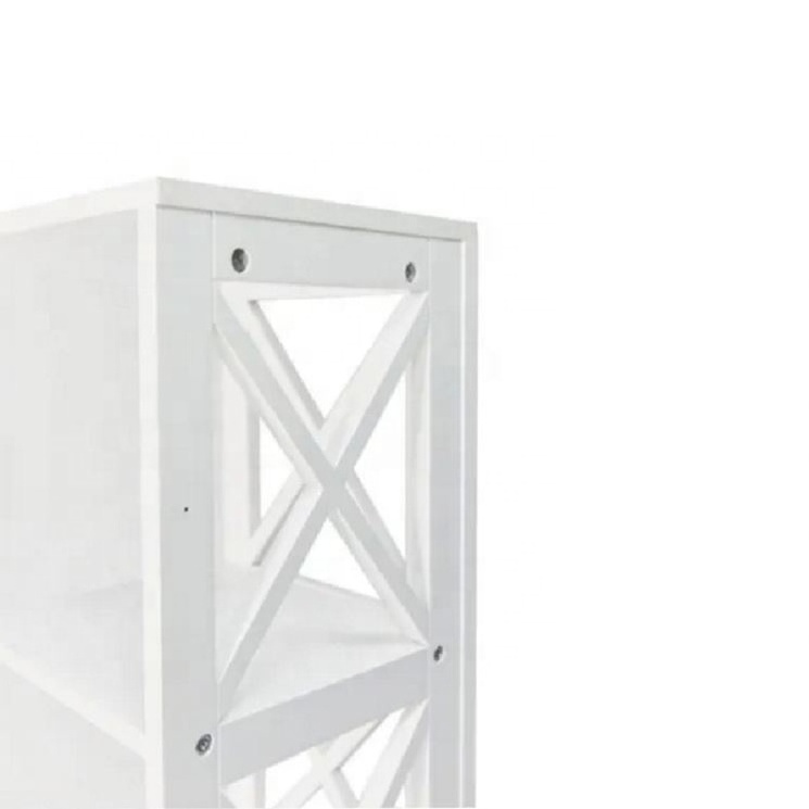 ASelect home decor warehouse shelving units widely used household storage shelf rack white