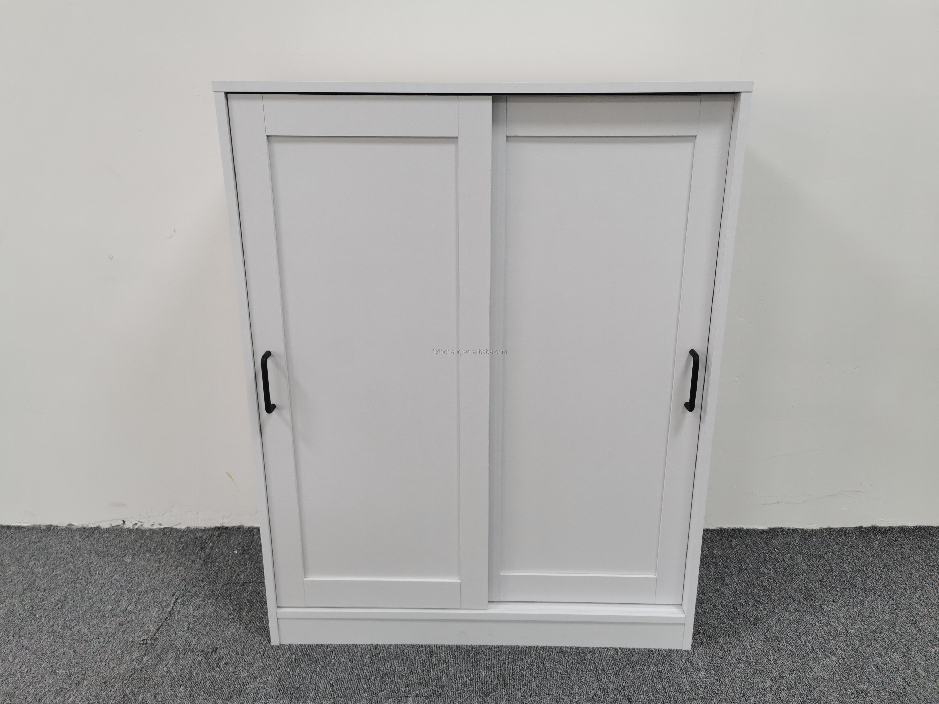 Factory price market trend slider doors white  new design Shoes cabinet