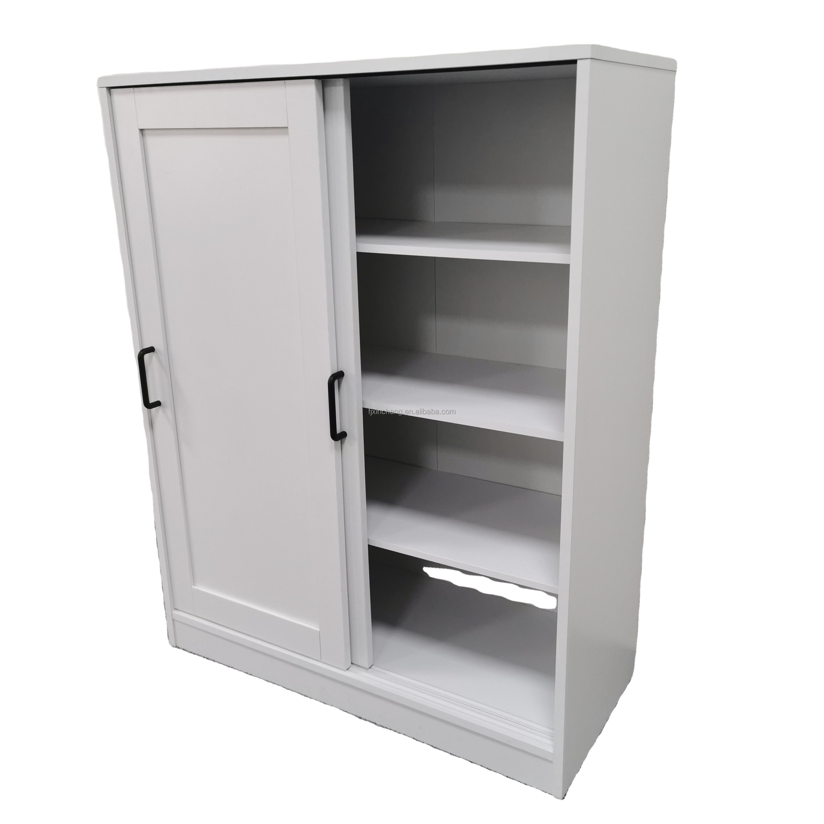 Factory price market trend slider doors white  new design Shoes cabinet