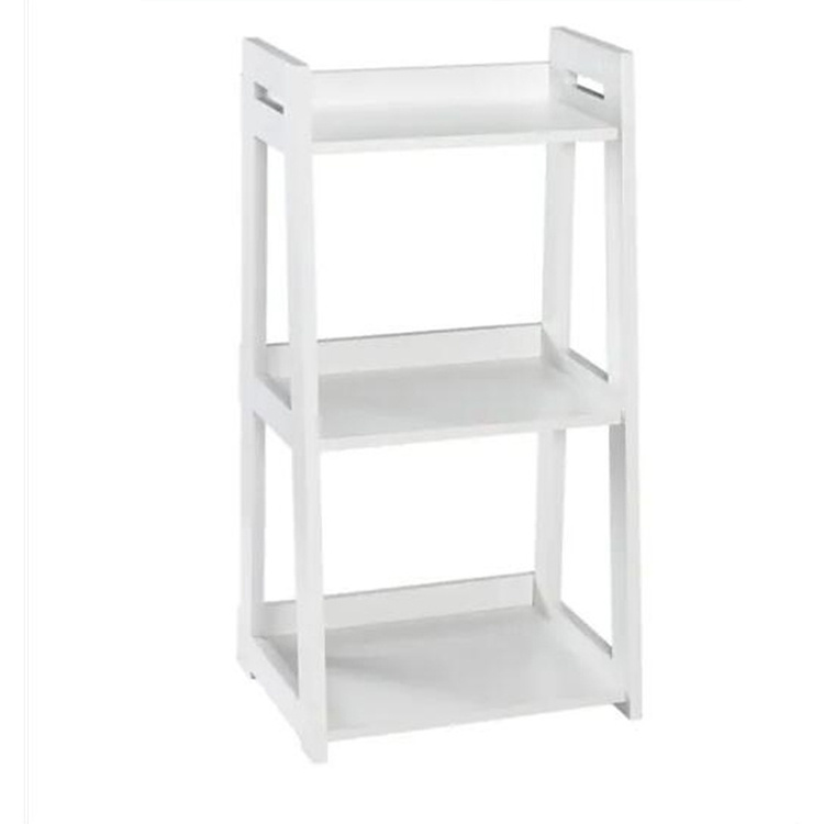 New Factory Direct Selling Standard Bookcase White Bookcase 4 Tiers Shelf With 1 Big Compartment Display Shelf