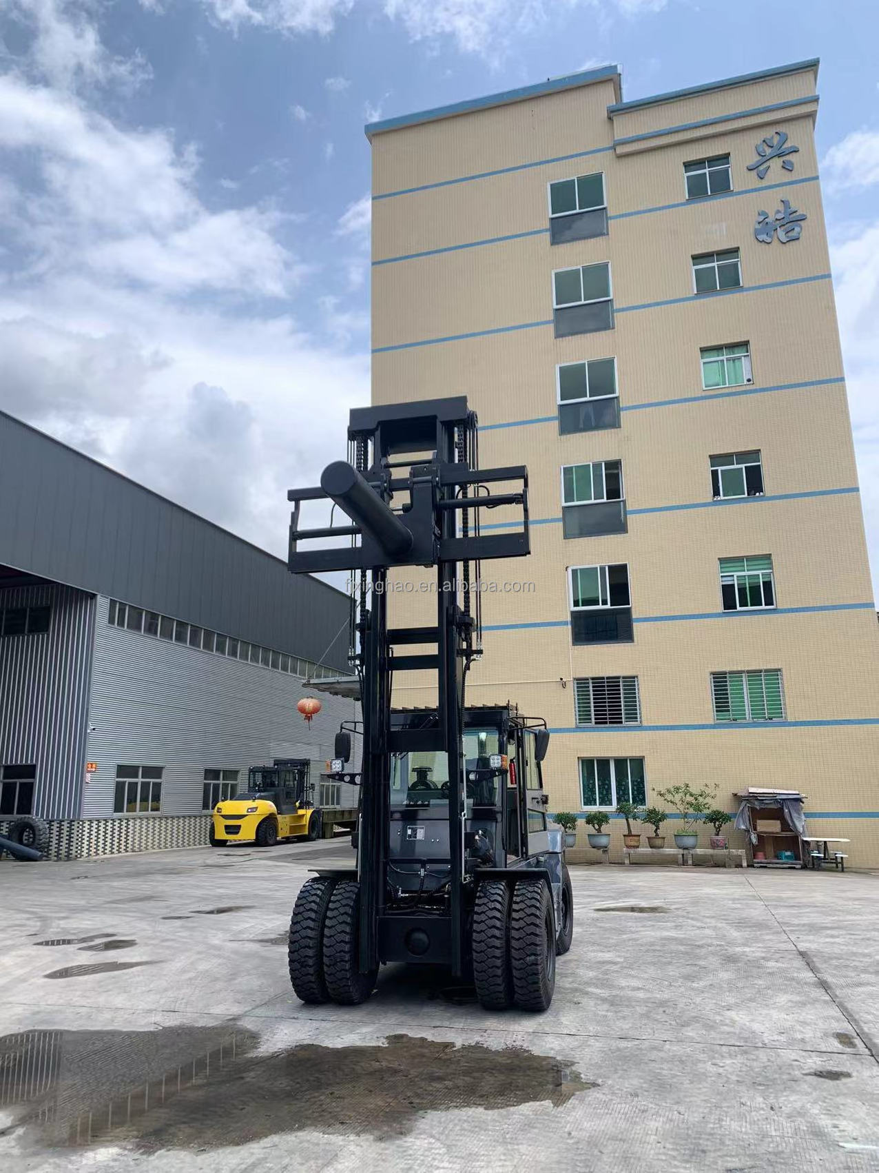 Xinghao top sell diesel forklift trucks 16ton 25tonn 3 meter lifting height diesel forklift with attachment