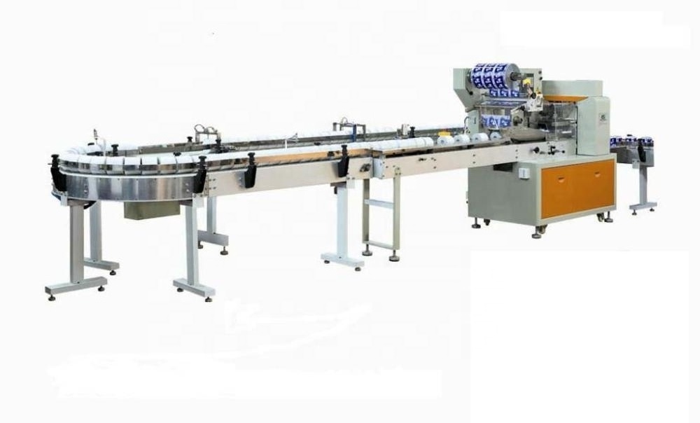 Full automatic single roll toilet tissue paper wrapping machine