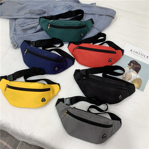 Fashion Outdoor Sports Wholesale Custom  Large Capacity Waterproof Canvas Running Gym Fanny Pack Waist Bags