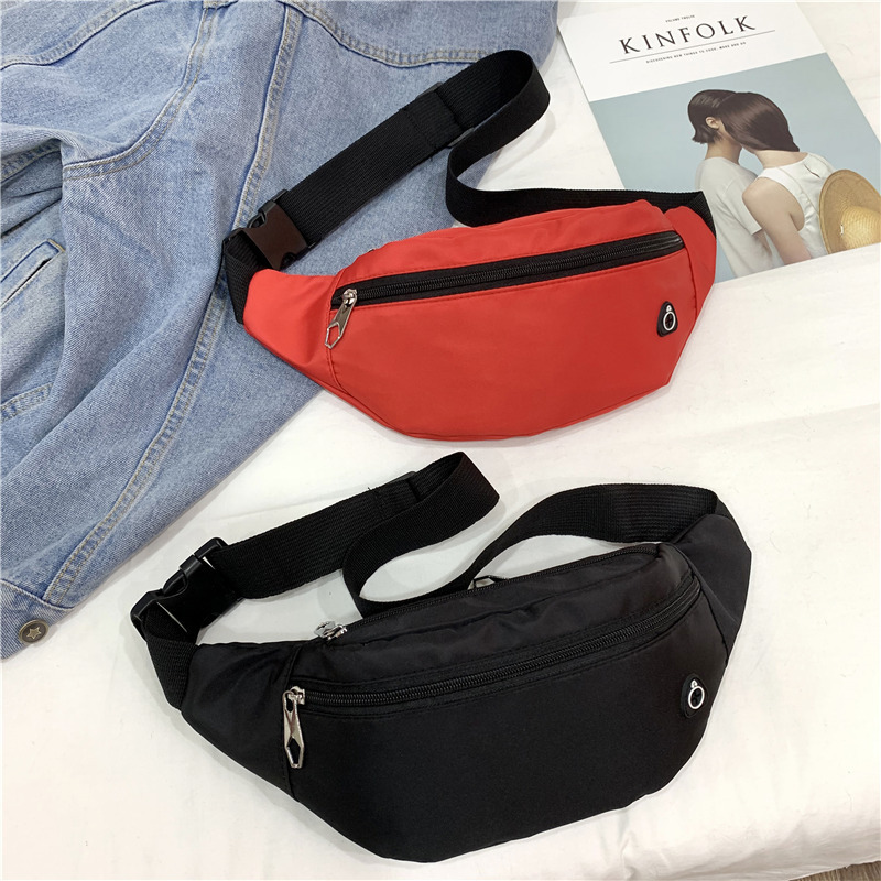 Fashion Outdoor Sports Wholesale Custom  Large Capacity Waterproof Canvas Running Gym Fanny Pack Waist Bags