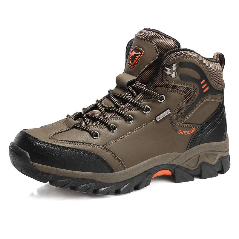 XLAI Walking Outdoor Boots Sports Climbing Climbing Men'S Shoes Tooling Boots Riding Plus Velvet Leather Boots For Men