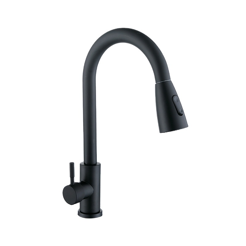 Modern Style torneiras de cozinha Two Function Pull out Kitchen Mixer Sink Faucet Pull down Black Kitchen faucet