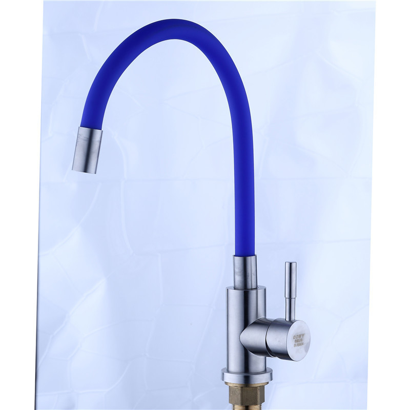 Professional one hole wash basin faucets wall mounted plastic faucet hot water taps mixer Flexible blue Faucet