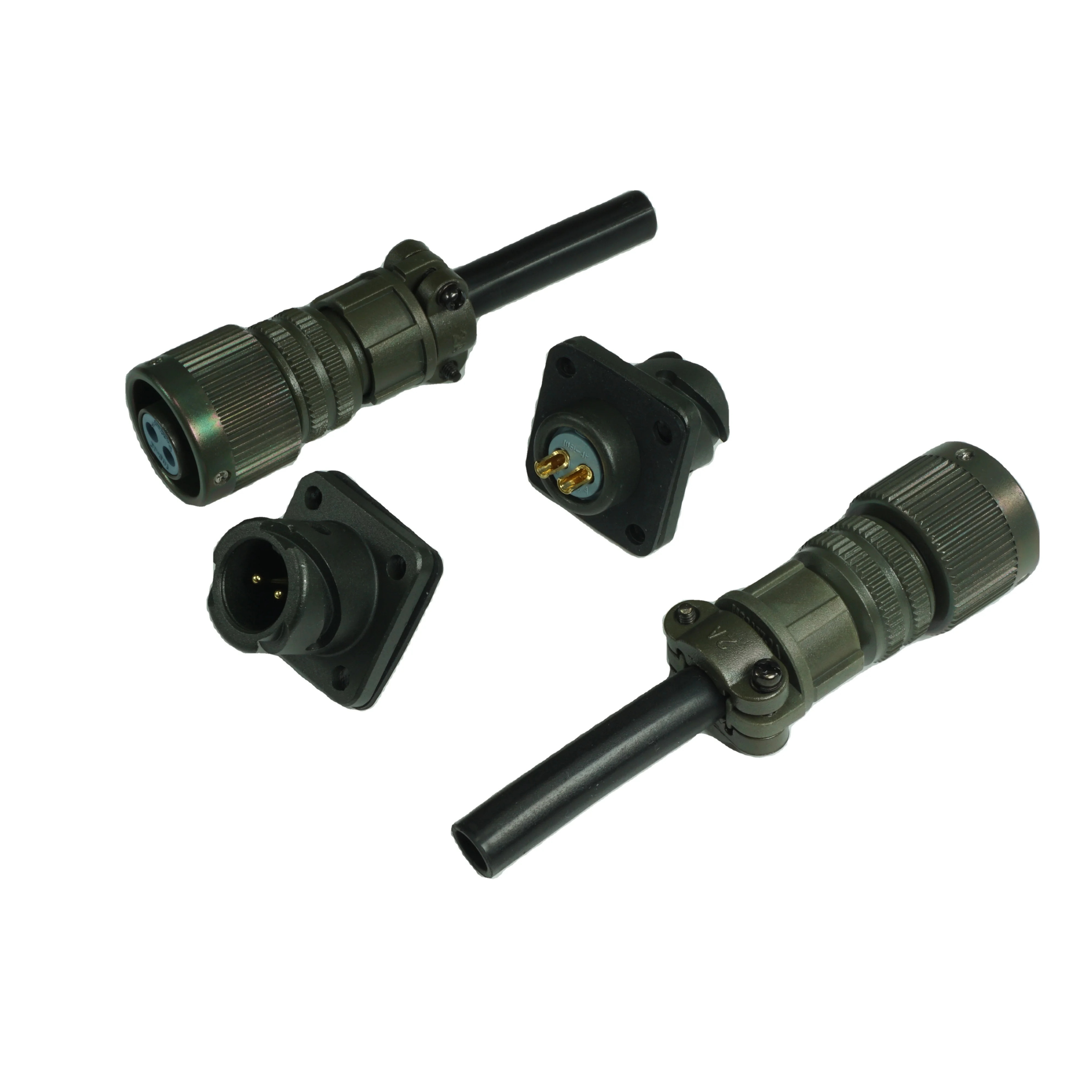 2 pin mil  Waterproof Aviation Plug Socket Industrial circular Connector Cable Male And Female  electrical wire Connector