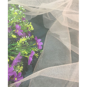 Top quality nylon net mesh african tulle lace swiss voile fabric for wedding dressmaking